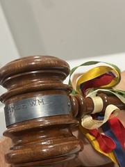 Vintage Horn Gavel Order Of The Eastern Star Worthy Matron Masons 1941 Georgia