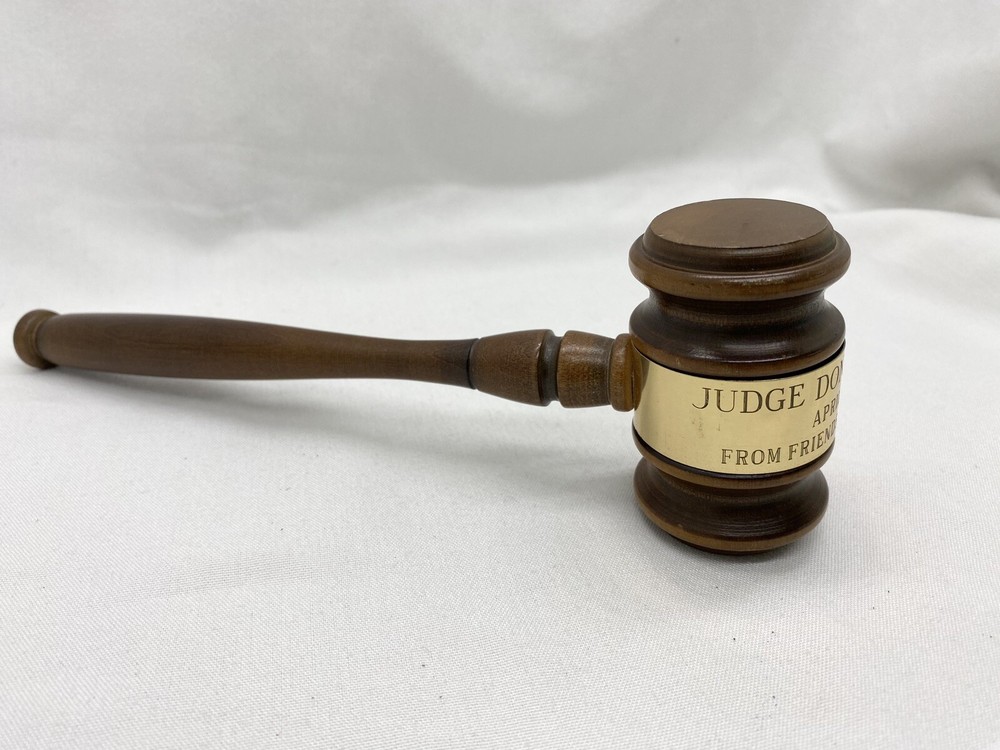 Vintage 1971 Judge A. Turner D.A. Office 9” Gavel