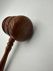 Judges Wood Gavel Authentic Wooden Judge Vintage Solid 12 Inches Excellent Cond.