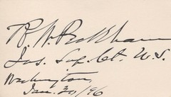 RUFUS W. PECKHAM – SIGNATURE(S) 01/30/1896