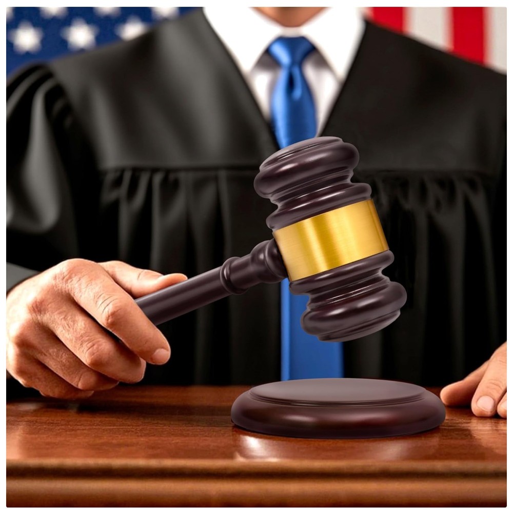 Durable Wooden Gavel with Matching Sound Block