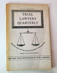 Trial Lawyers Quarterly 1965 1966 Winter New York State