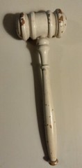 Vintage Wooden Gavel Auctioneer Judge President Chairwoman Solid Wood 10″ Long