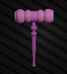 Pink gavel
