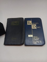 Lawyers Diary 1948, 1969 Vintage Genuine Leather Cover Booklet Date Book
