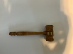 Detroit City Hall Wooden Gavel no-base-dated 1868-1961