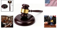 Durable Wooden Gavel with Matching Sound Block