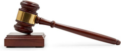 Wooden Gavel and Sound Block for Judge Lawyer Auction