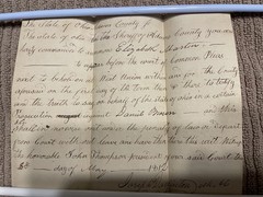 1812 Adams County Ohio Sheriff Court Summons Joseph Darlinton Signature Document