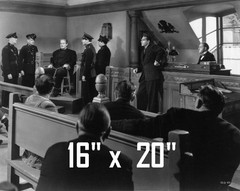 Frankenstein~Witness Stand~Judge~Courtroom~Attorney~Photo~Poster~16″ x 20″