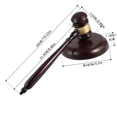 1 Set Gavel and Block Wooden Judge Hammer Gavel Sound Block Court Hammer Judge