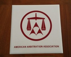 Vintage American Arbitration Association Service Plaque Award Mediation Wood