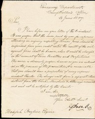 GABRIEL DUVALL – MANUSCRIPT LETTER SIGNED 06/18/1807