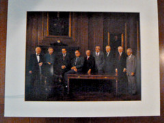 1988 Officiai US Supreme Court Oversize Marshall Scalia Rehnquist by Ken Heinen