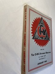 The CRC Law List 1960 Attorney Directory ABA American Bar Association