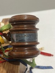 Vintage Horn Gavel Order Of The Eastern Star Worthy Matron Masons 1941 Georgia