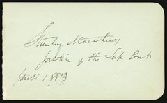 STANLEY MATTHEWS – SIGNATURE(S) 01/11/1883