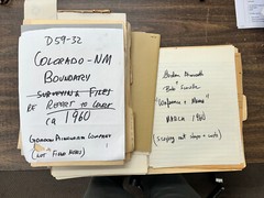 Colorado New Mexico Boundary Dispute Court case 1960 files eb-124