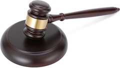Wooden Gavel and Sound Block Set for Judges, Lawyers, Auctions, Meetings, 10.35″