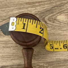 10”Vintage Solid hard Wood Gavel desk ornament auction ornate light weight