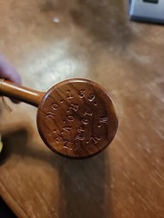 Vintage Wooden Gavel, Judge, H.O. Vineyard 1941 9.25″ Long