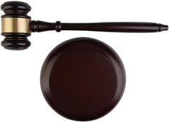 Wooden Gavel and Sound Block Perfet for Judge Lawyer Auction Sale