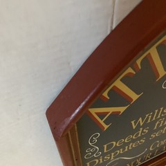 Attorney At Law Wood Plank Sign with Personalized Nameboard