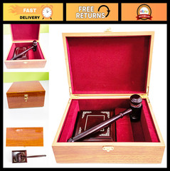 Premium Wooden Gavel and Block Set – Ideal Judge’s Gift, Courtroom Accessory