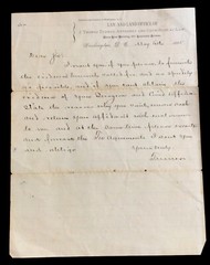 1885 letterhead Washington D C law land office of J Thomas Turner #b9