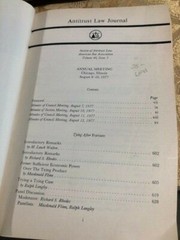 Antitrust Law Journal Section of Antitrust Law American Bar Association Vol 46