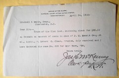 1900 Office of the Clerk Supreme Court of the United States payment receipt