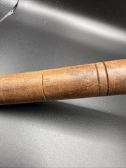 Vintage Some Turning Details Med Dark Solid Wood Judge’s Gavel Approx. 11”