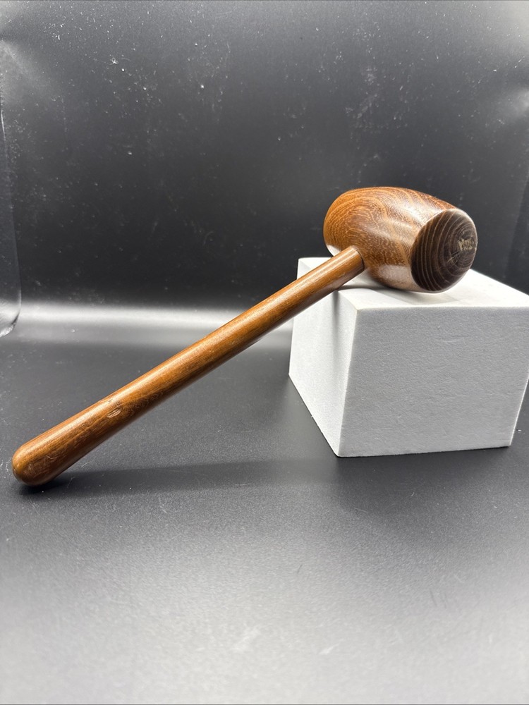 Beautiful Vintage Dark Wood Judge’s Gavel – Solid Wood – Approx. 9”