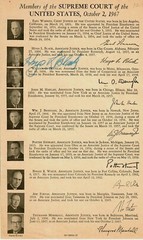 “Supreme Court Justice” Hugo Black Hand Signed Court Biography Sheet COA