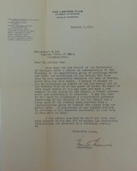 RARE! “Ohio Supreme Court” Justice Robert Day Invitation Dated 1932