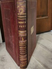 1941 CLINTON COUNTY MISSOURI HUGE LEATHER BOUND ABSTRACT OF FEES COURT LEDGER