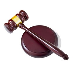 Perfect Desk Accessory, Wooden Gavel and Sound Set for Lawyers, Judges,8942