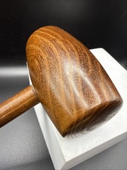 Beautiful Vintage Dark Wood Judge’s Gavel – Solid Wood – Approx. 9”