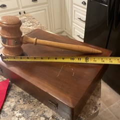VTG Large Gavel In Appreciation From The Texas Department Of Criminal Justice