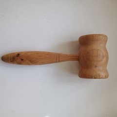 Large Solid Oak Wooden Gavel Wood Judge Auctioneer Mallet 11” Meeting Hammer