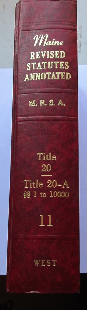 1983 maine revised statutes annotated title 20