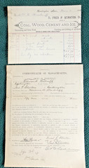 HUNTINGTON MA 1887 Commonwealth of Massachusetts Court of Insolvent Debtor RARE