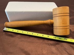 12 inch Vintage Wooden Gavel Mallet for Judge Auctioneer Lawyer Court Meeting