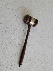 Judge Gavel Vintage Wood Wooden Mallet Court Law Lawyer Legal Office