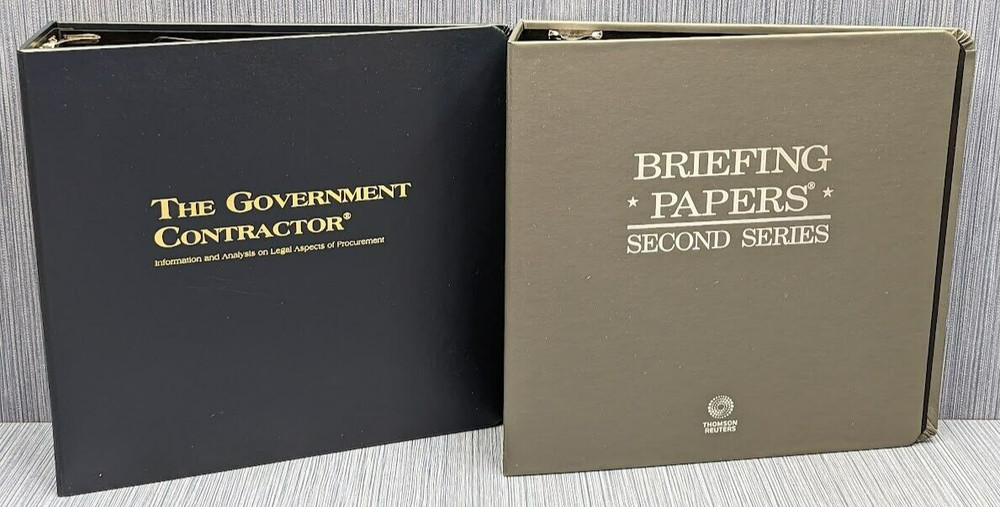 2 x Thomson & Reuters Binders – The Government Contractor & Briefing Papers 2nd