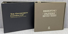 2 x Thomson & Reuters Binders – The Government Contractor & Briefing Papers 2nd