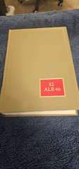 Law Reference Book American Law Reports 4th series Volume #82