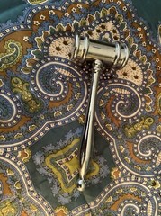 JUDGES HAMMER Silver Color
