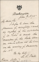MORRISON R. WAITE – AUTOGRAPH LETTER SIGNED