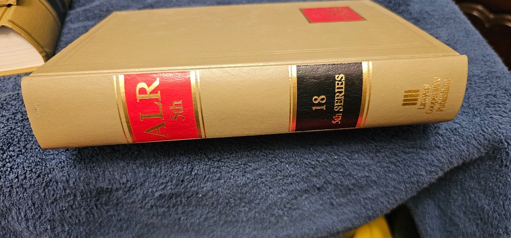 Law Reference Book American Law Reports 5th series Volume #18